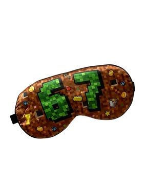 MINECRAFT Gaming-Themed 67 Pixel Art Sleep Mask - ADJUSTABLE